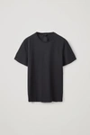 Cos Regular Cotton T-shirt In Blue