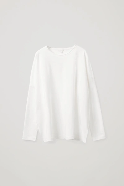 Cos Long-sleeved T-shirt In White