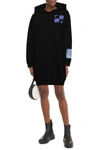 MCQ BY ALEXANDER MCQUEEN APPLIQUÉD PRINTED FRENCH COTTON-TERRY HOODED MINI DRESS,3074457345626298786
