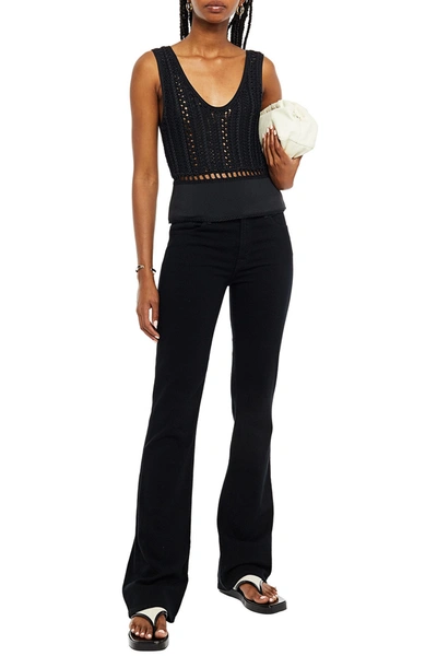 3.1 Phillip Lim Crochet-knit Tank In Black