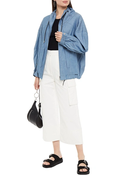 3.1 Phillip Lim / フィリップ リム Oversized Cotton-chambray Jacket In Light Blue