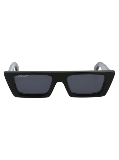 Off-white Marfa Rectangular-frame Sunglasses In Black