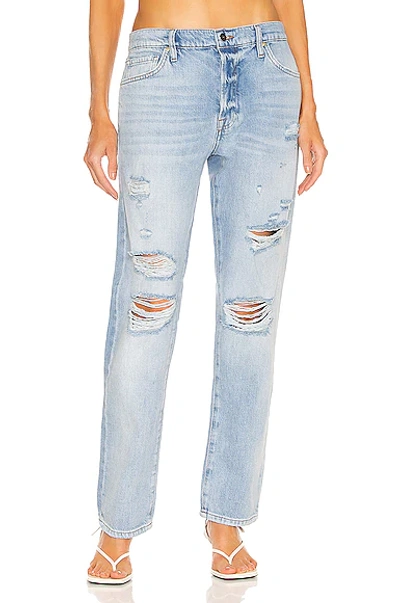 Frame Le Slouch High-rise Ripped Jeans In Natoma