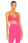 Jacquemus Pralu Cropped Embellished Ribbed-knit Top In Pink