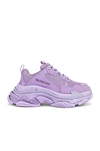 Balenciaga Purple Triple S Sneakers In Lilac