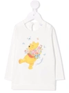 MONNALISA WINNIE-THE-POOH LONG-SLEEVE T-SHIRT