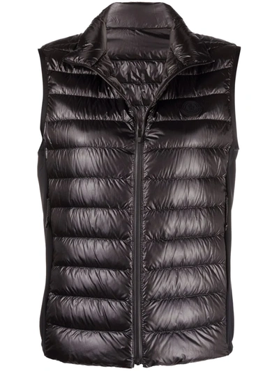 Moncler Padded Zip-up Gilet In 黑色