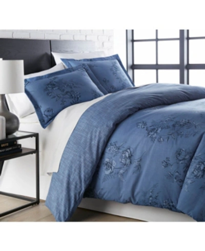 Southshore Fine Linens Harmony Ultra Soft 3 Pc. Duvet Cover Set, King/california King In Blue