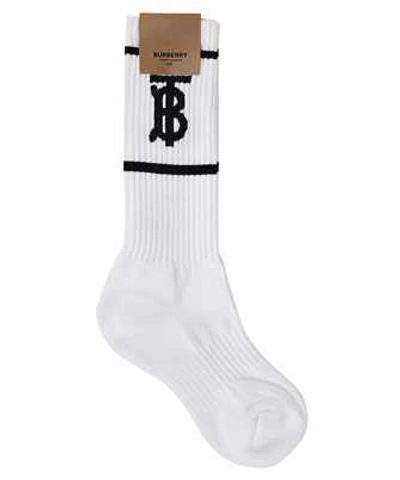 Burberry Monogram Motif Socks In White