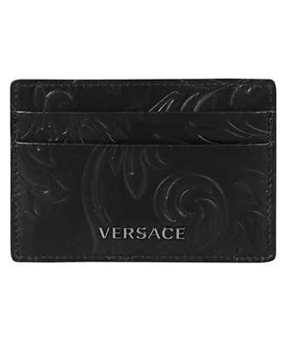 Versace Barocco Card Holder In Black