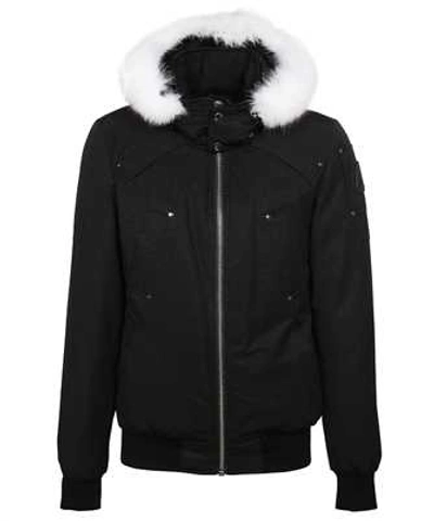 Moose Knuckles Bomber Ballistic - Down Jacket With Fur In Black