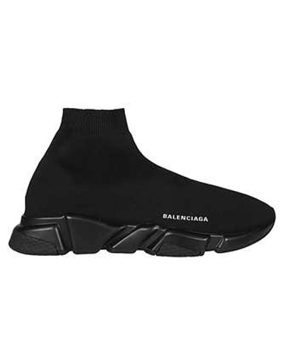 Balenciaga Speed Stretch-knit Slip-on Sneakers In Black