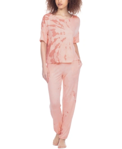 Honeydew Women's Sun Lover Lounge Set In Honey Crisp Tie-dye
