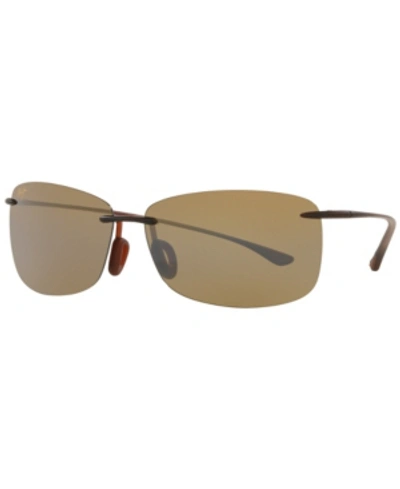 Maui Jim Unisex Polarized Sunglasses, Mj000593 Akau 61 In Brown Matte