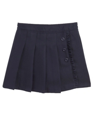 Nautica Kids' Little Girls Pleated Scooter Shorts In Navy
