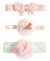 FIRST IMPRESSIONS BABY GIRLS 3-PACK BOW HEADBAND SET, CREATED FOR MACY'S