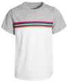 FIRST IMPRESSIONS TODDLER BOYS SPORTY STRIPES COLORBLOCKED T-SHIRT, CREATED FOR MACY'S