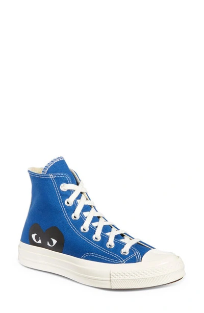 Comme Des Garçons X Converse Men's Chuck Taylor High-top Canvas Sneakers In Blue