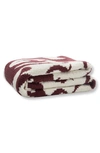 Sunday Citizen Casablanca Throw In Sangria In Sangria - Off White