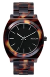 Nixon Time Teller Tortoise Acetate Watch - Atterley In Tortoise