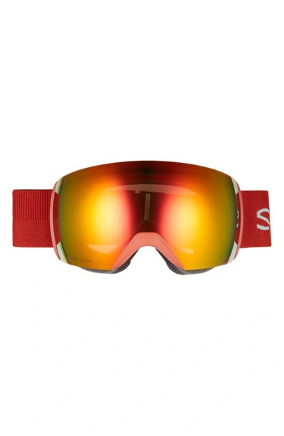 Smith Skyline Xl 230mm Chromapop™ Snow Goggles In Clay Red Mirror