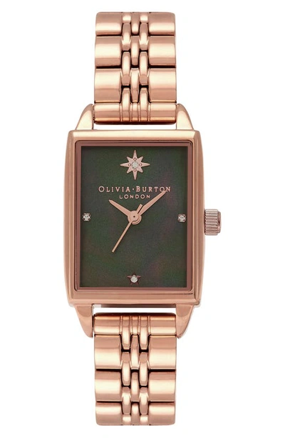 Olivia Burton Celestial Bracelet Watch, 20mm In Black Mop