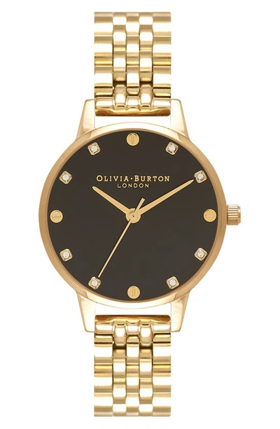 Olivia Burton Timeless Classic Bracelet Watch, 30mm In Black