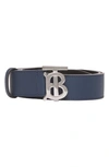 BURBERRY TB MONOGRAM LEATHER BELT,8044928