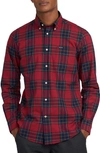 Barbour Wetherham Tailored Fit Plaid Button-down Shirt In Red
