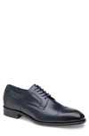 Johnston & Murphy Ellsworth Medallion Toe Derby In Navy Italian Calfskin