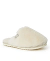 Dearfoams Fireside Genuine Shearling Mule Slipper In Natural