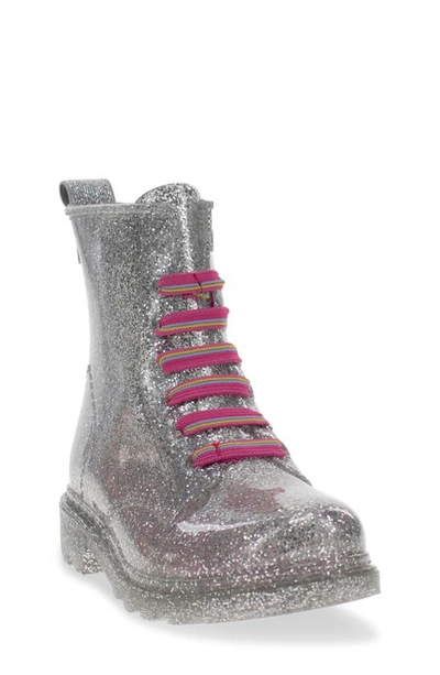 Western Chief Kids' Combat Boot In Silver