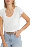 Sanctuary High Street Crisscross Front T-shirt In White