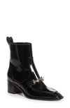 Christian Louboutin Mayerswing High Heels Ankle Boots In Black Leather In Black