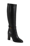 GUCCI FINN BLOCK HEEL TALL BOOT,658251BKO00