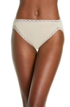 Natori Bliss French Cut Lace Trimmed Briefs In Sandcastle