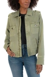 Kut From The Kloth Boxy Cargo Jacket In Olive