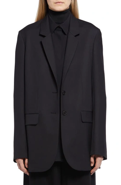 The Row Dustina Oversize Single Breasted Blazer In Black