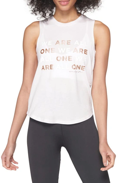 Spiritual Gangster Graphic Muscle Tank In Quartz