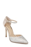 JEWEL BADGLEY MISCHKA JAILENE ANKLE STRAP PUMP,JW4104