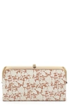 Hobo 'lauren' Leather Double Frame Clutch In Amber/ Amber