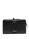 Marc Jacobs Snapshot Leather Wallet In Black