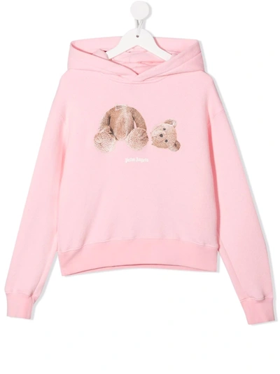 PALM ANGELS TEDDY BEAR PRINT HOODIE