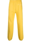 Marc Jacobs Jogging Pants With Embroidered Logo In Yellow