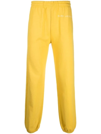 Marc Jacobs Jogging Pants With Embroidered Logo In Yellow
