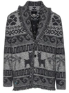 ALANUI ALANUI OVERSIZED JACQUARD CARDIGAN