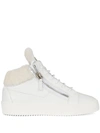 Giuseppe Zanotti Kriss Winter Mid-top Sneakers In Weiss