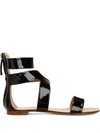 Giuseppe Zanotti Dory Flat Sandals In Schwarz