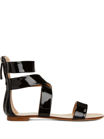 Giuseppe Zanotti Dory Flat Sandals In Black