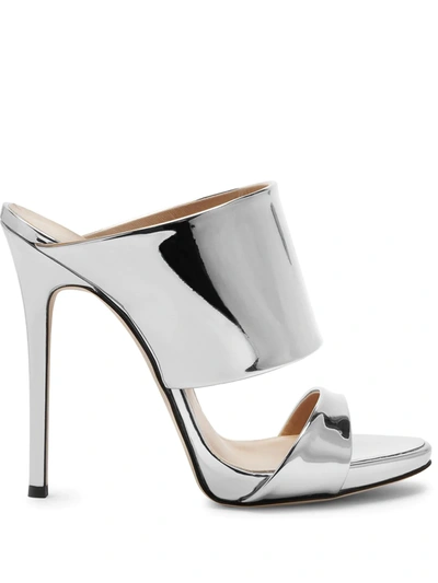 Giuseppe Zanotti Andrea High-heel Sandals In Silver